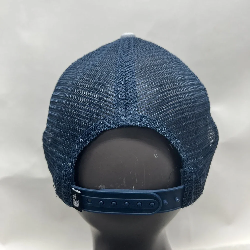 The North Face Mens Adjustable Blue Bear Logo Trucker Hat